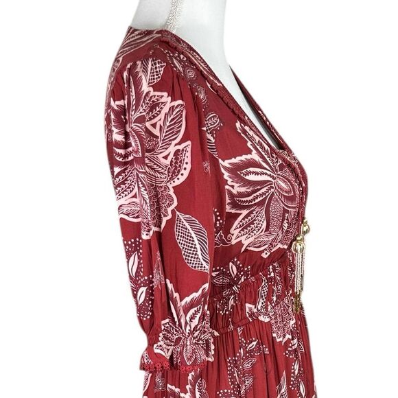 Sal Rosa Bali Maxi Dress Red Size S - Picture 7 of 12